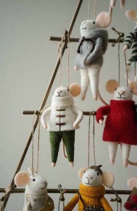 Indaba Trading - Vente Objets de décoration - Ornement de vacances Ambrose Mouse1