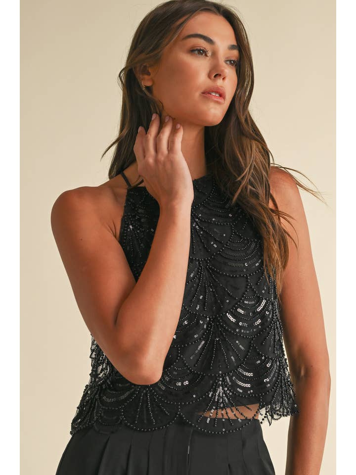 White Mermaid embellished Top for wholesale on Faire13