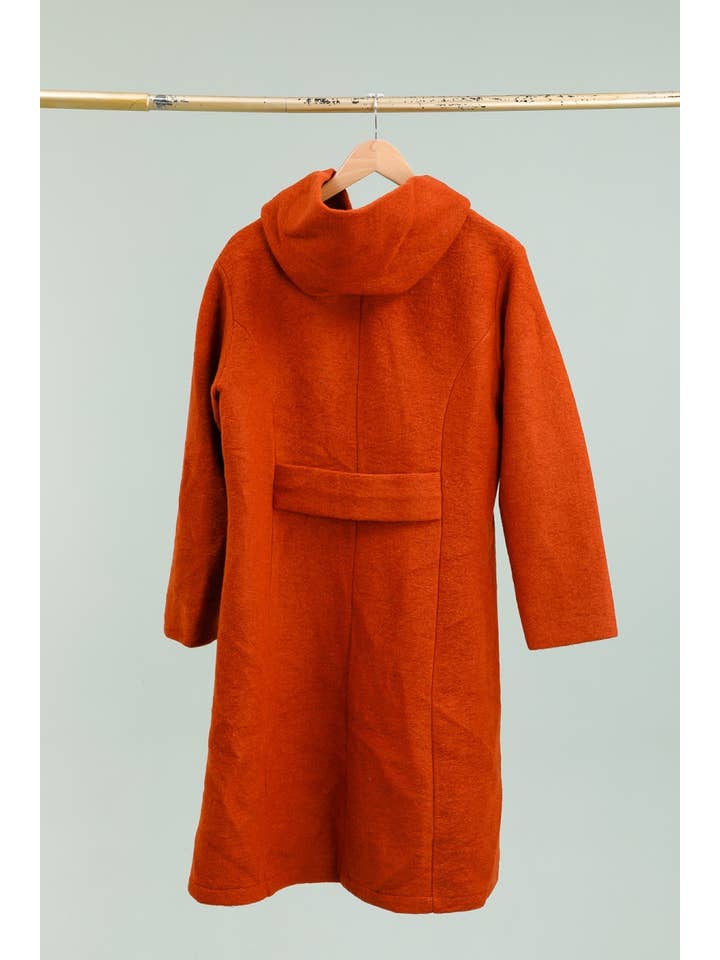 la maison des fibres naturelles - Wholesale Coat - Women's - Long plain wool coat 99320 20% Polyester - 80% Wool6