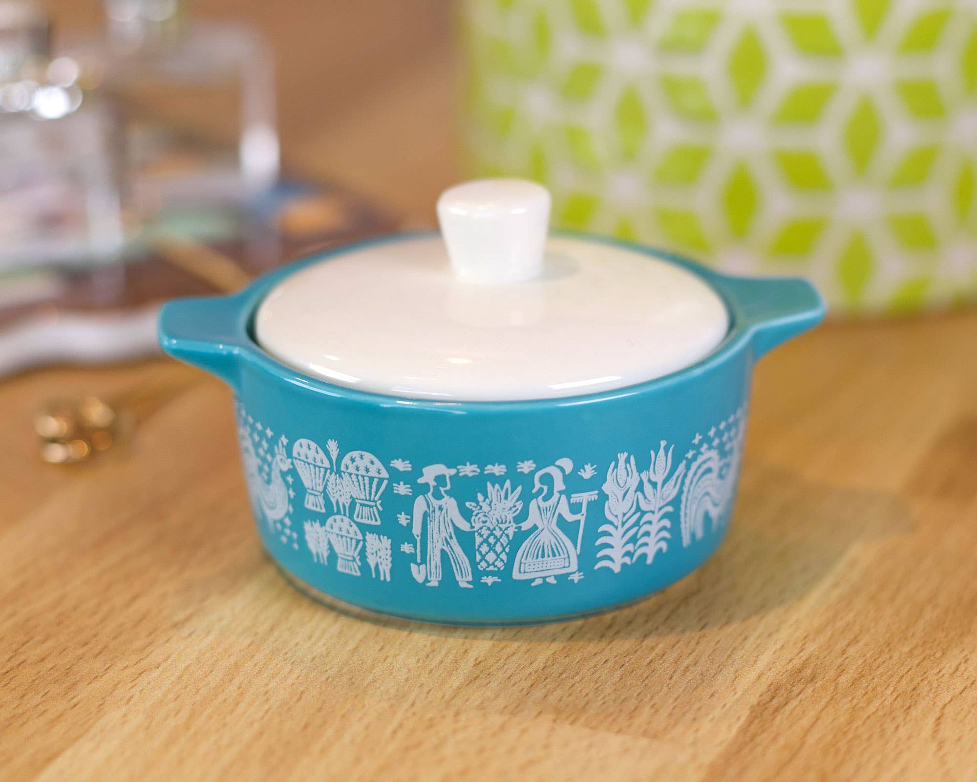 Twinkltoast - Wholesale Jewelry Dish - Pyrex-Inspired Butterprint Casserole Ceramic Trinket Box2