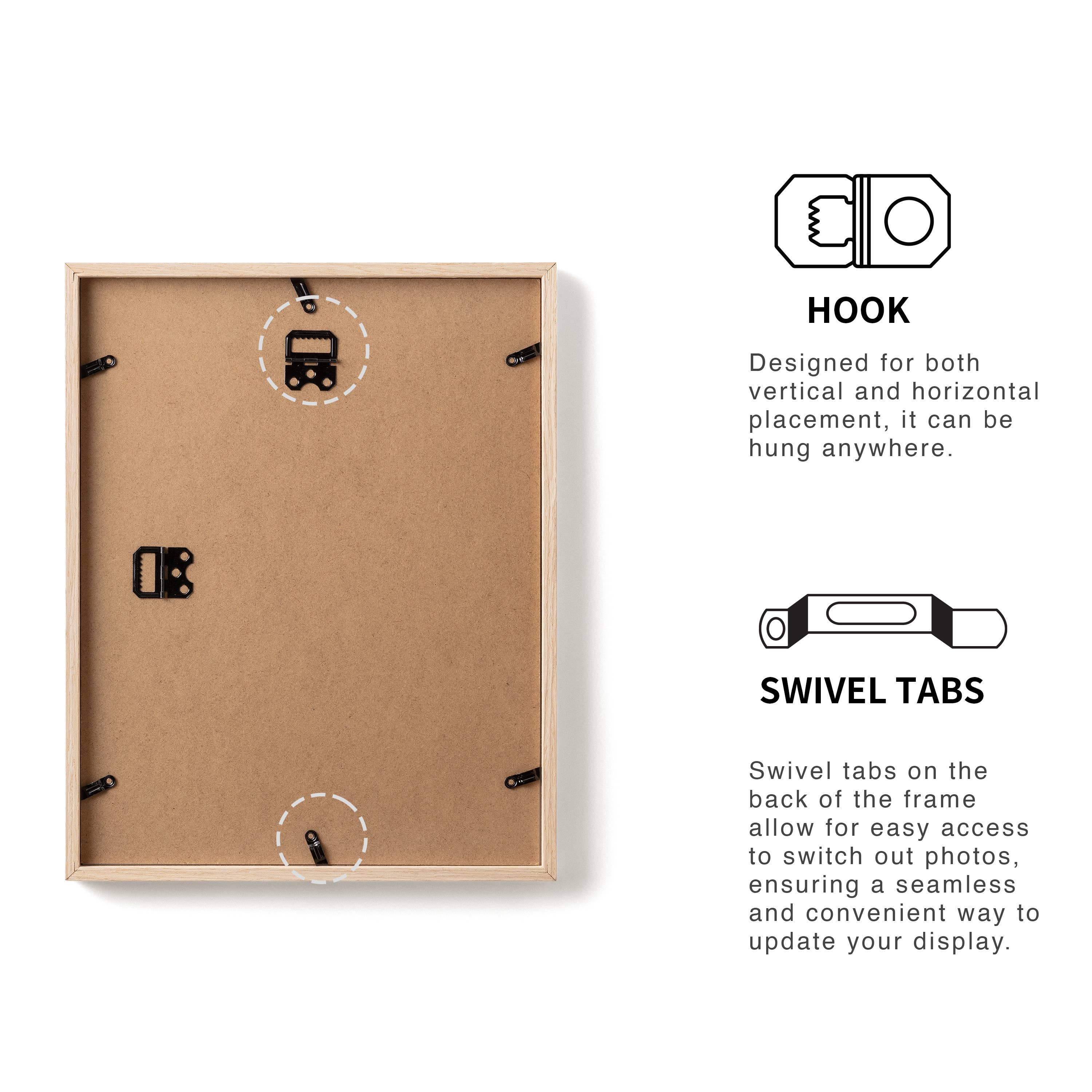 LivingTaste Home Inc - Wholesale Picture Frame - 11x14 Solid Oak Wood Frame 2