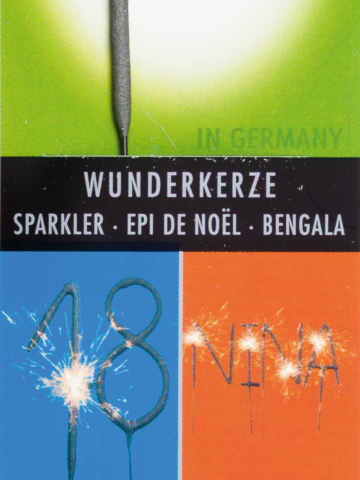 P - Grey/Multicolor - Wondercandle® classic for wholesale by Wondercandle