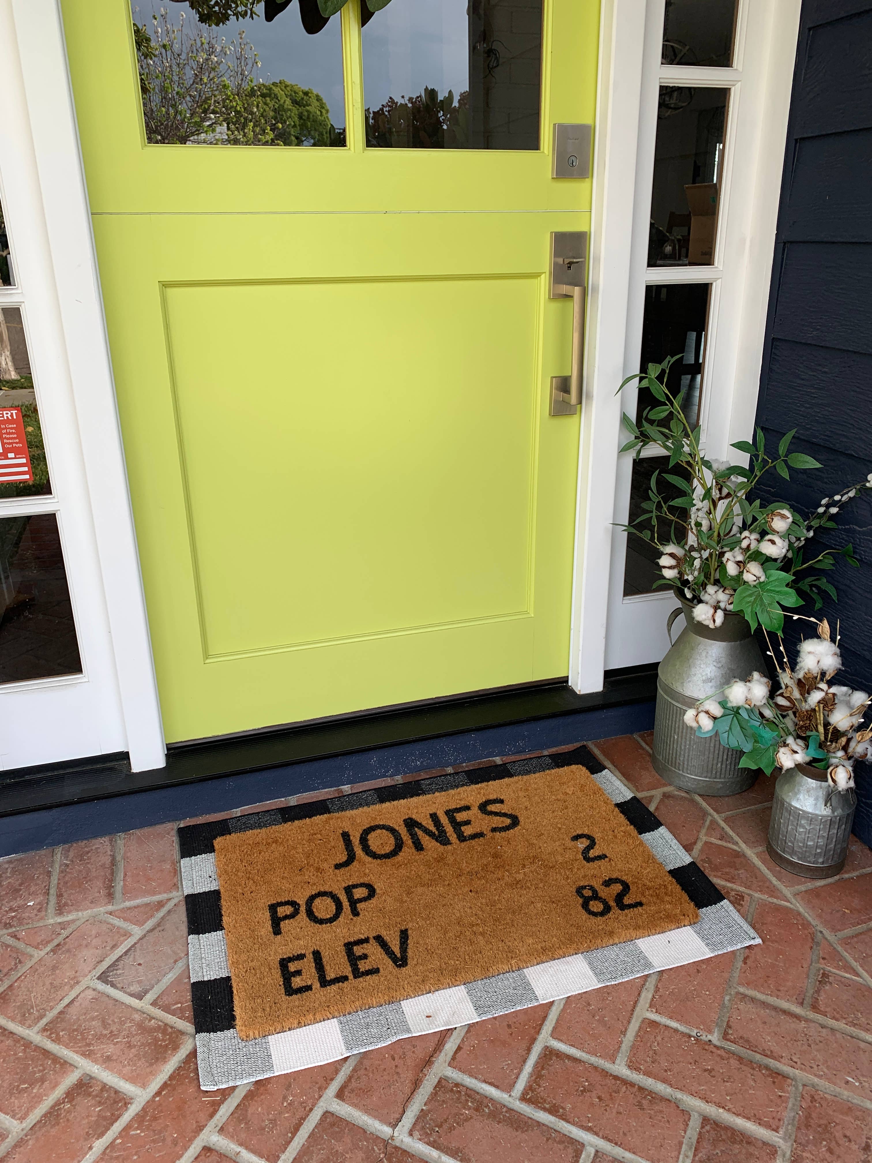 Nickel Designs Doormats - Wholesale Door Mat - Buffalo Plaid Doormat Layering Rug1