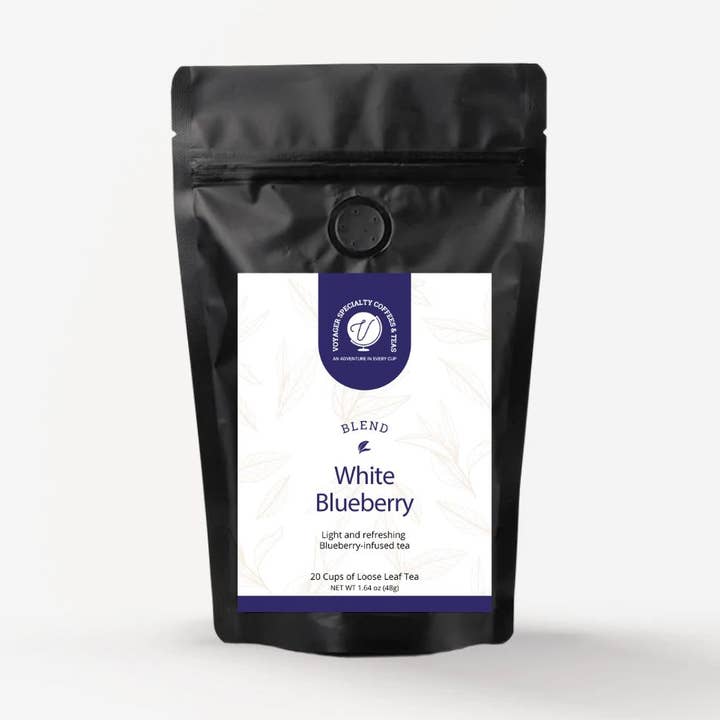 White Blueberry Loose Leaf Tea for wholesale by Voyager Beverages