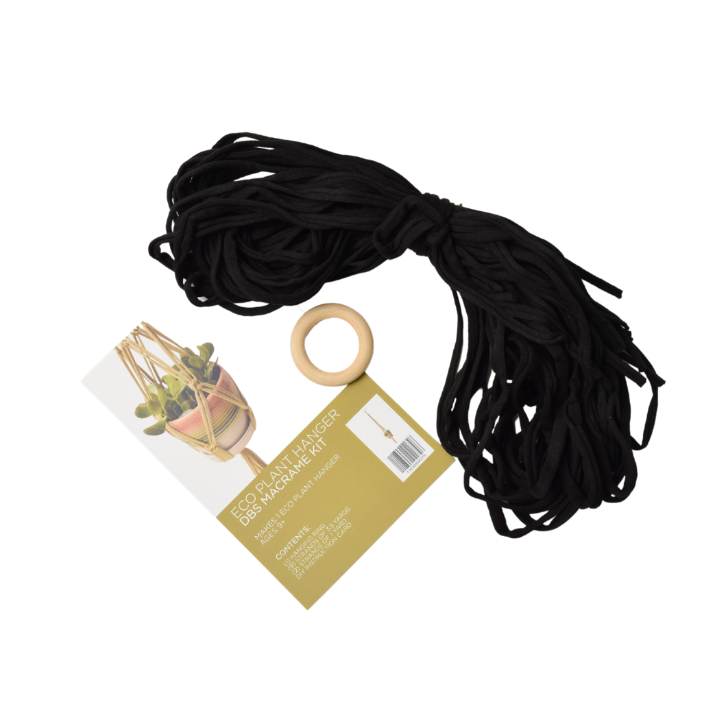 Shreds + rerope - Wholesale DIY Craft Kit - Eco DIY Macrame Plant Hanger Kit19