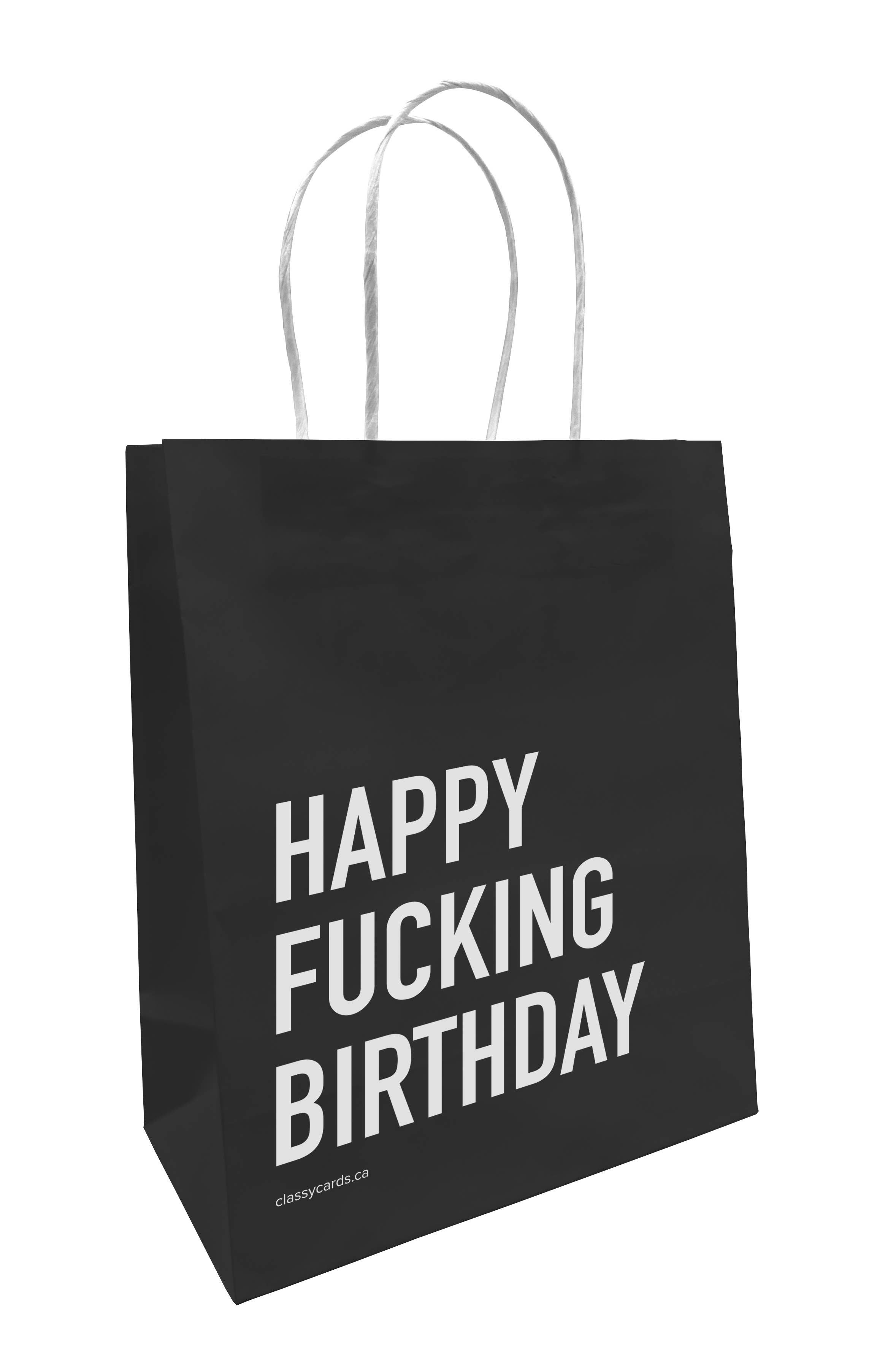 Classy Cards Creative - Wholesale Gift Bag - Happy Fucking Birthday Gift Bag