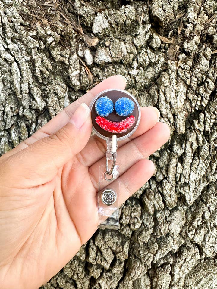 Paleta Payaso Badge Reel for wholesale by Las Mamukis