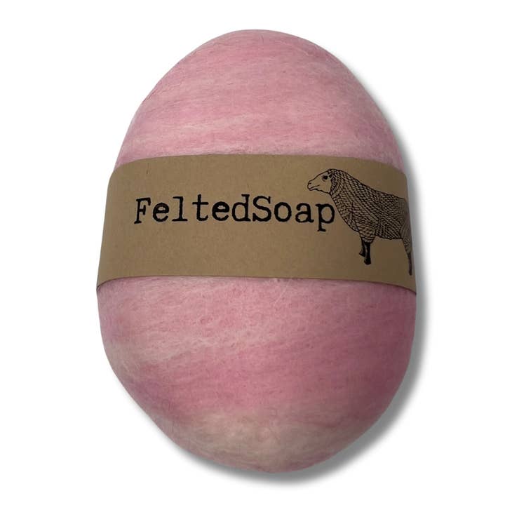 Twisted Purl LLC - Wholesale Bar Soap - Felted Soap PASTEL & WHITE in light rainbows SPRING colors2