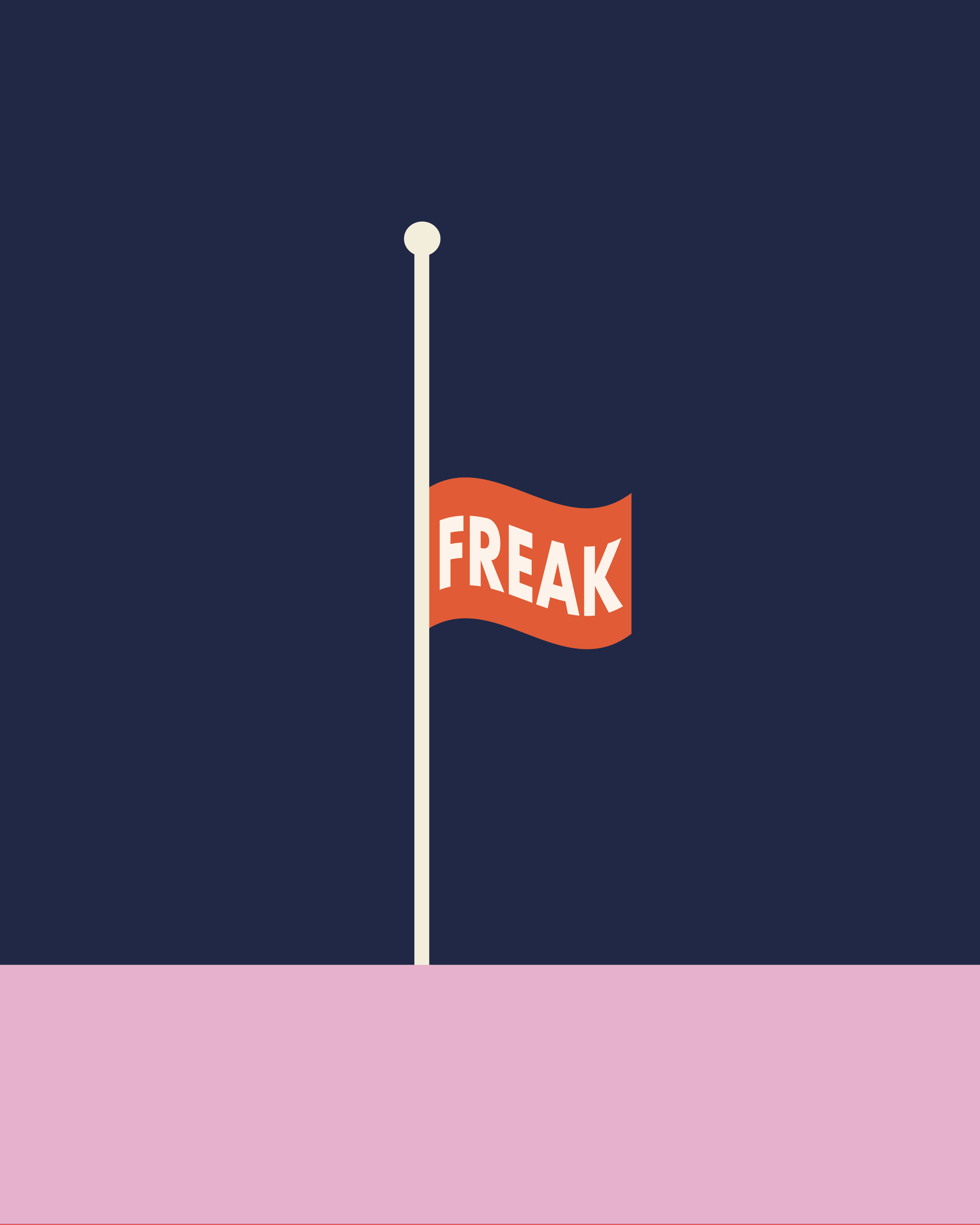 Recovering Lazyholic - Wholesale Art Print - Freak Flag Print1