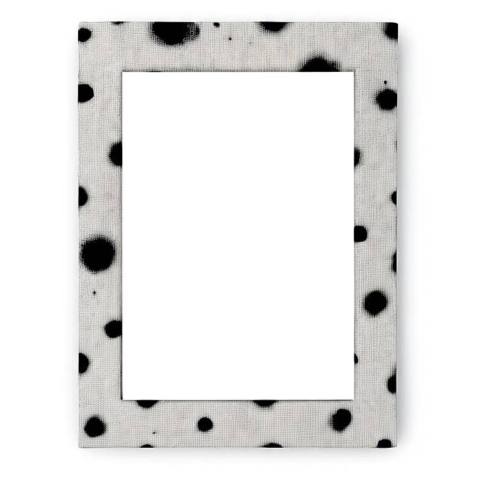 Upcycled Hand-painted Polka Dot Eco-Wooden Photo Frame 5x7" for wholesale by thestudioUP