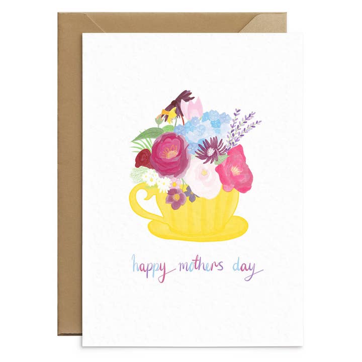 Moederdag Bright Flowers Card voor wholesale door Poppins & Co.