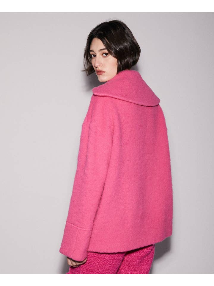 SUNDAY LIFE - Wholesale Knit Sweater - Women's - PALOMA PINK WOOL SWEATER KEEP COMFORTABLY WARM4