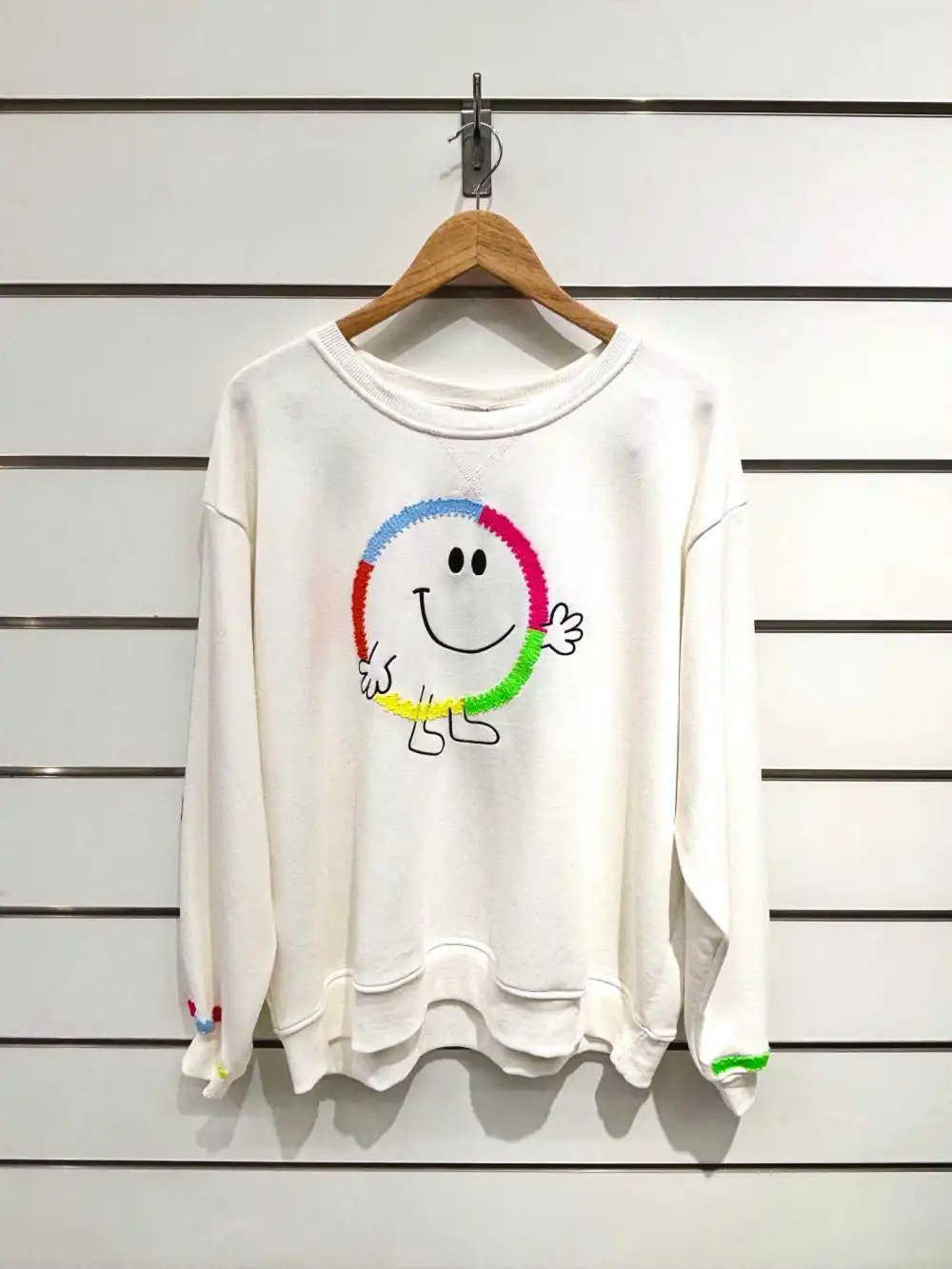 Chilli Girl Collection – wholesale Sweatshirt - Dam – Sweatshirt med rund hals och smileymotiv2