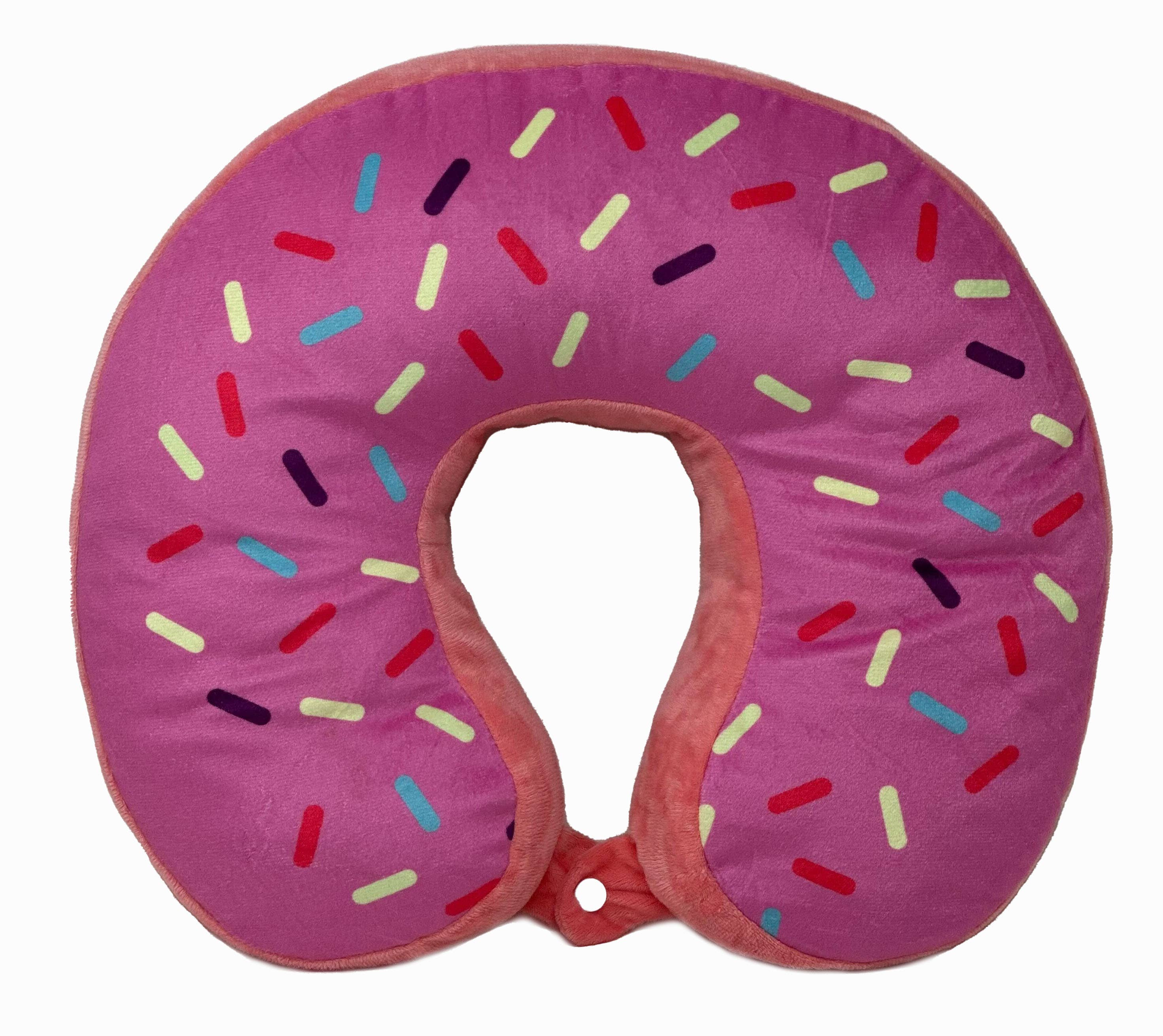 TRUYOND - Wholesale Travel Pillow - Travel NECK Pillow with Donut Shaped and Print - Pink1