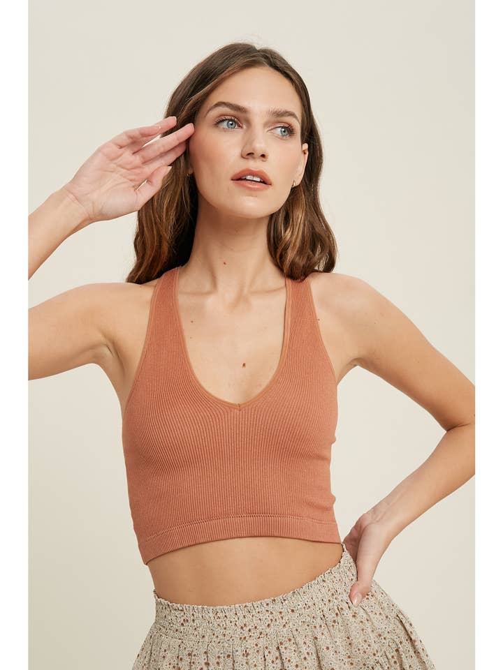 NAADLOZE RACERBACK BRALETTE/WL21-6276 voor wholesale door Wishlist Apparel