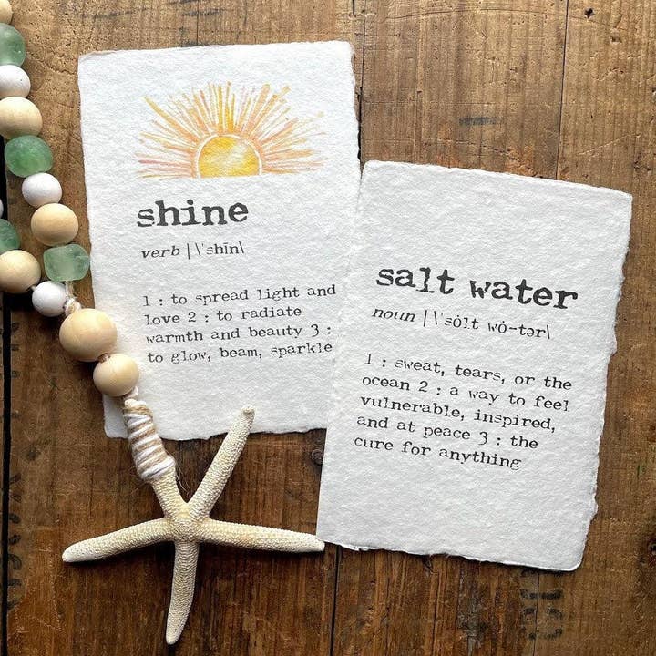 Alison Rose Vintage - Wholesale Art Print - shine definition print on handmade paper with sun3