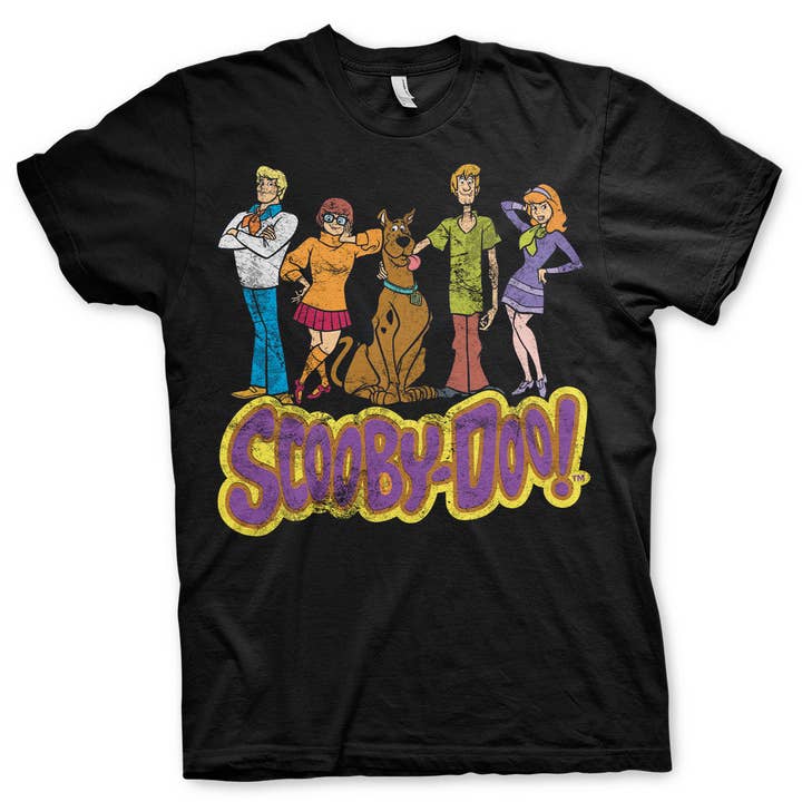 Camiseta envelhecida Team Scooby Doo por atacado de Hybris Production AB