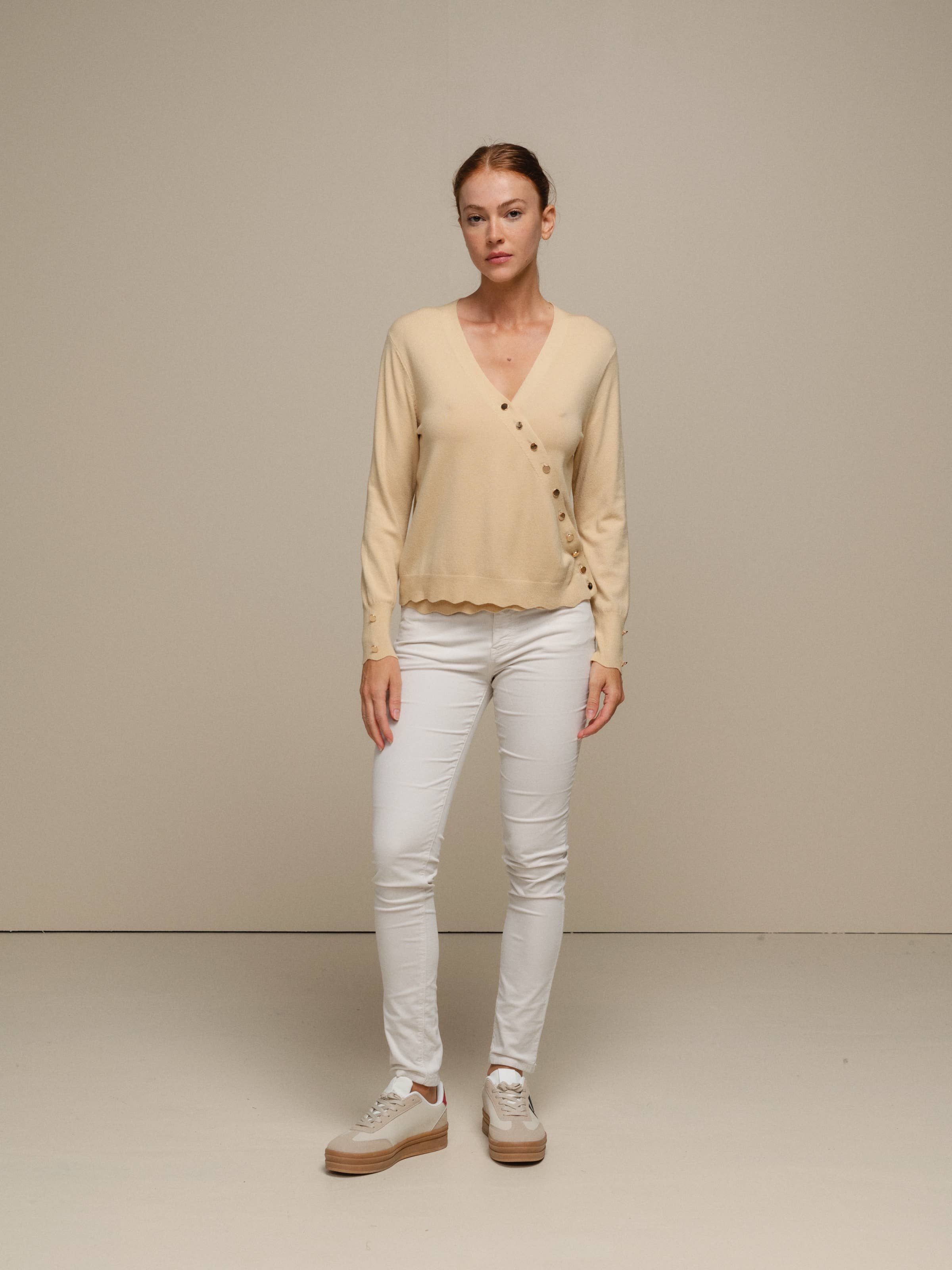 SMF - Wholesale Knit Sweater - Women's - 249186 - CACHE COEUR 50%VI 28%NY 22%PE0