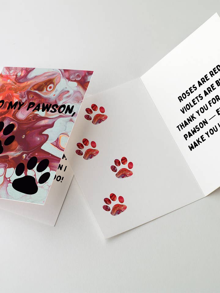 TO MY PAWSON Greeting Card for wholesale by Two Brides Presents