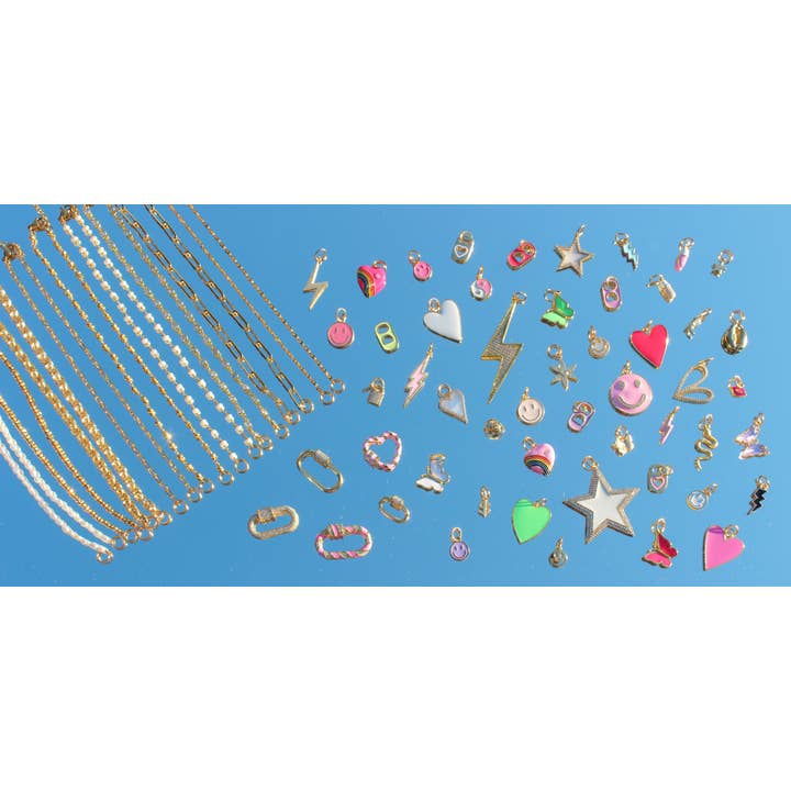 Beaded by Meg – wholesale Individuell berlock/hänge – Pärlemor Smiley Face Charm