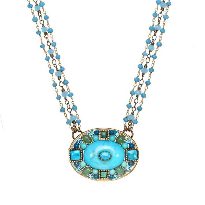 Colar oval grande Nile por atacado de Michal Golan Jewelry