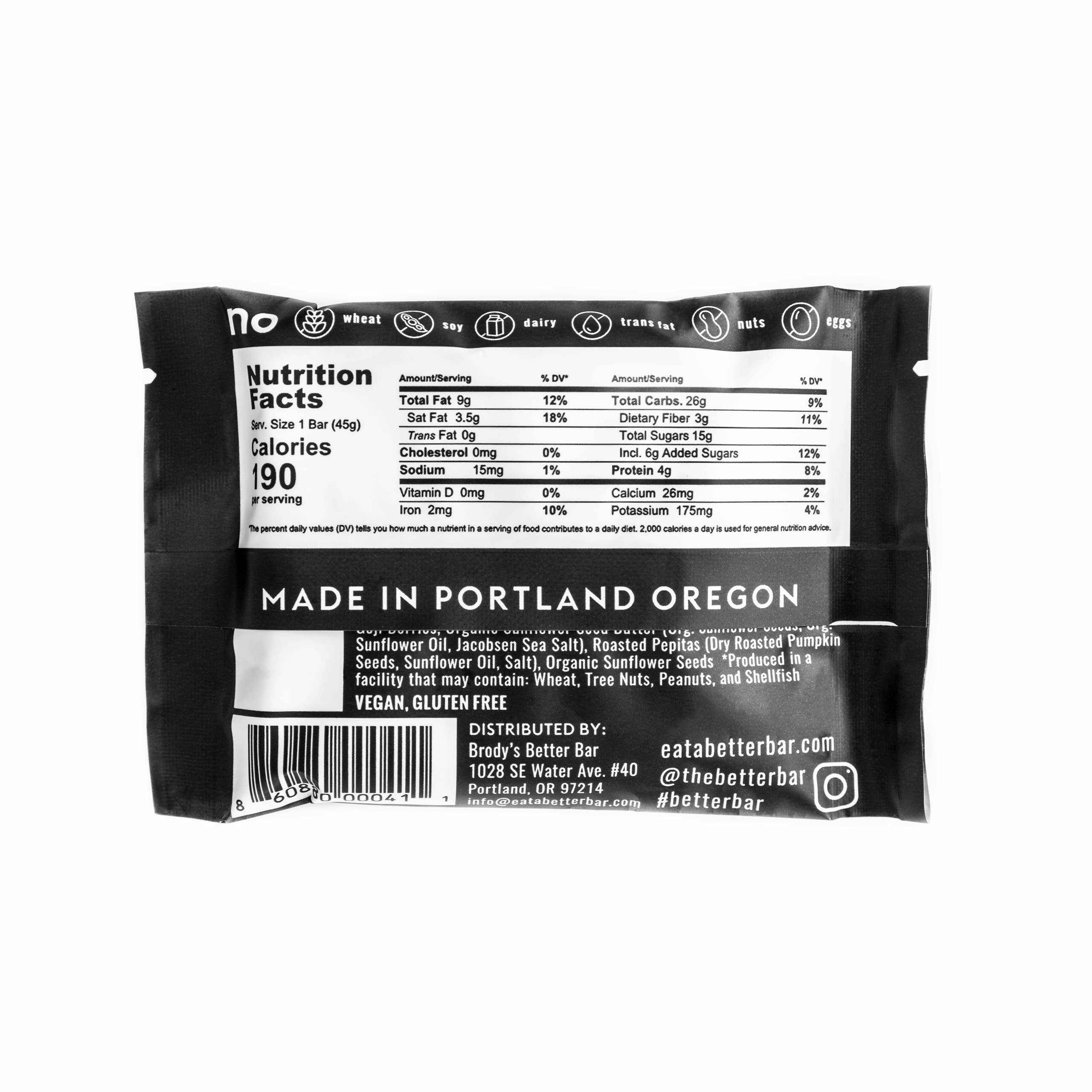 The Better Bar - Wholesale Snack Bar - 70% Organic Dark Chocolate Dipped Better Bar11