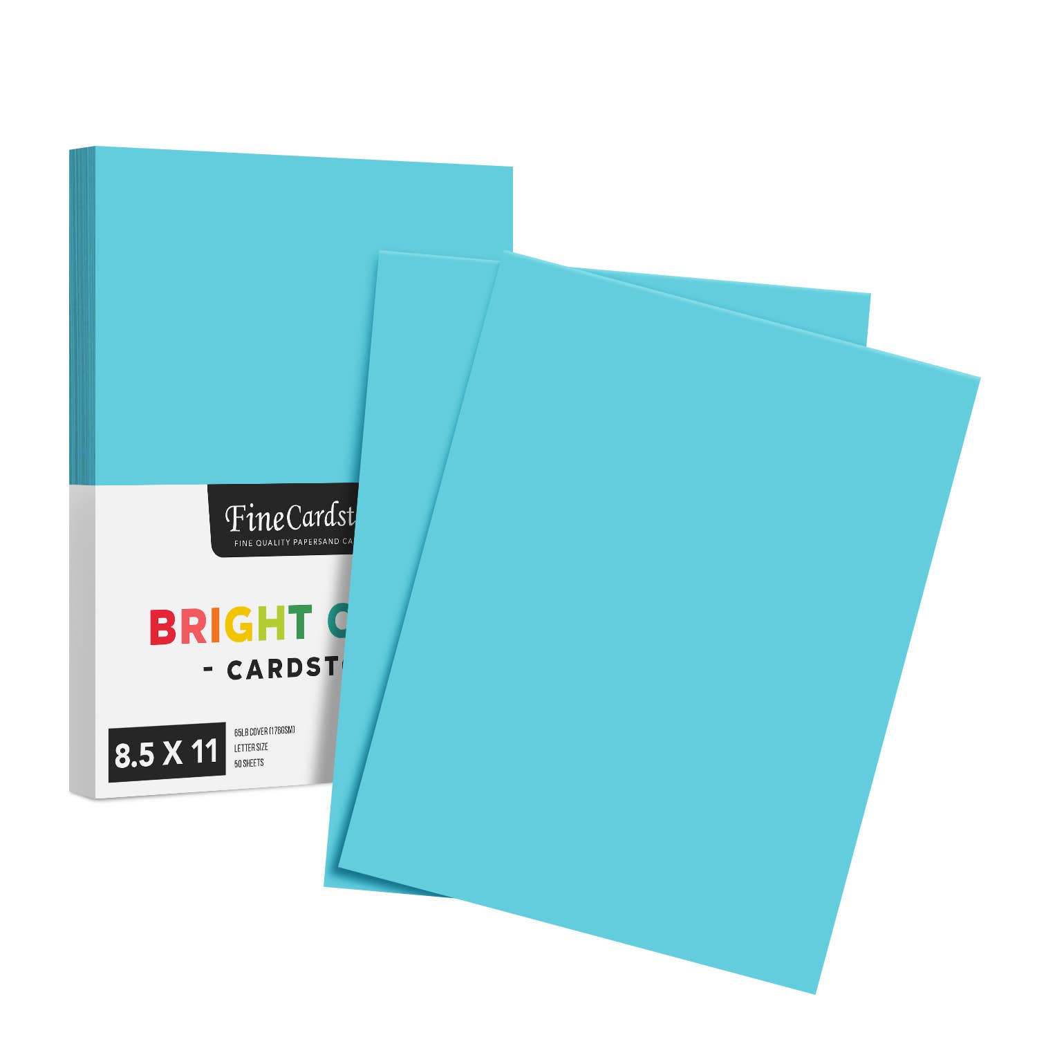 Fine Cardstock – wholesale Hantverkstillbehör – Ljus färg Cardstock papper - 65 lb täcka (176 GSM) - 50 Antal3
