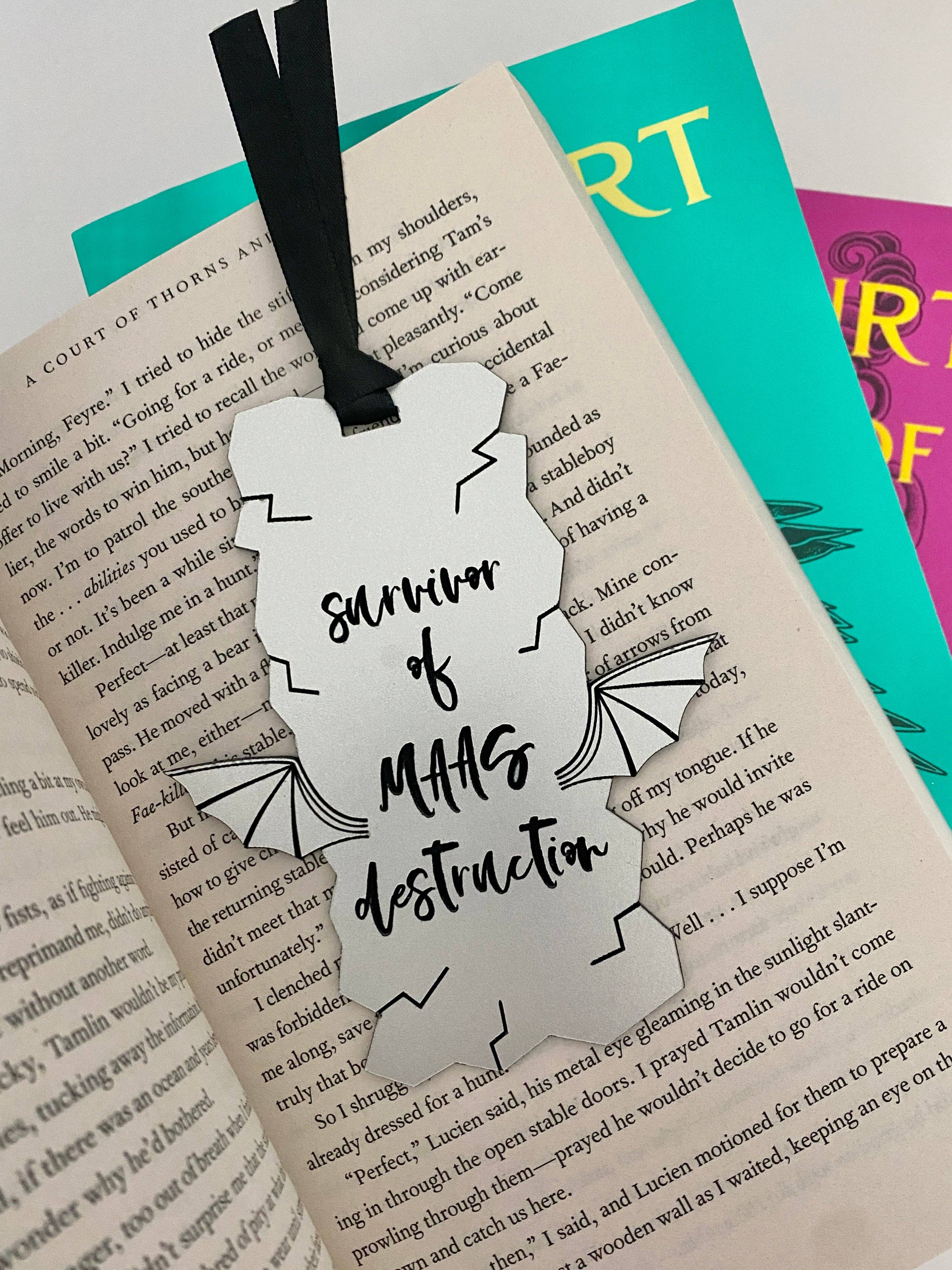 zoo&roo - Wholesale Bookmark - Survivor of Maas Destruction bookmark ACOTAR TOG CC9