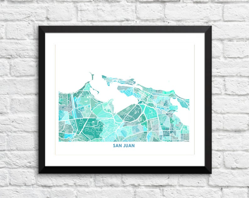 Juanita's Adventures - Wholesale Art Print - Juanitas San Juan Map Print3