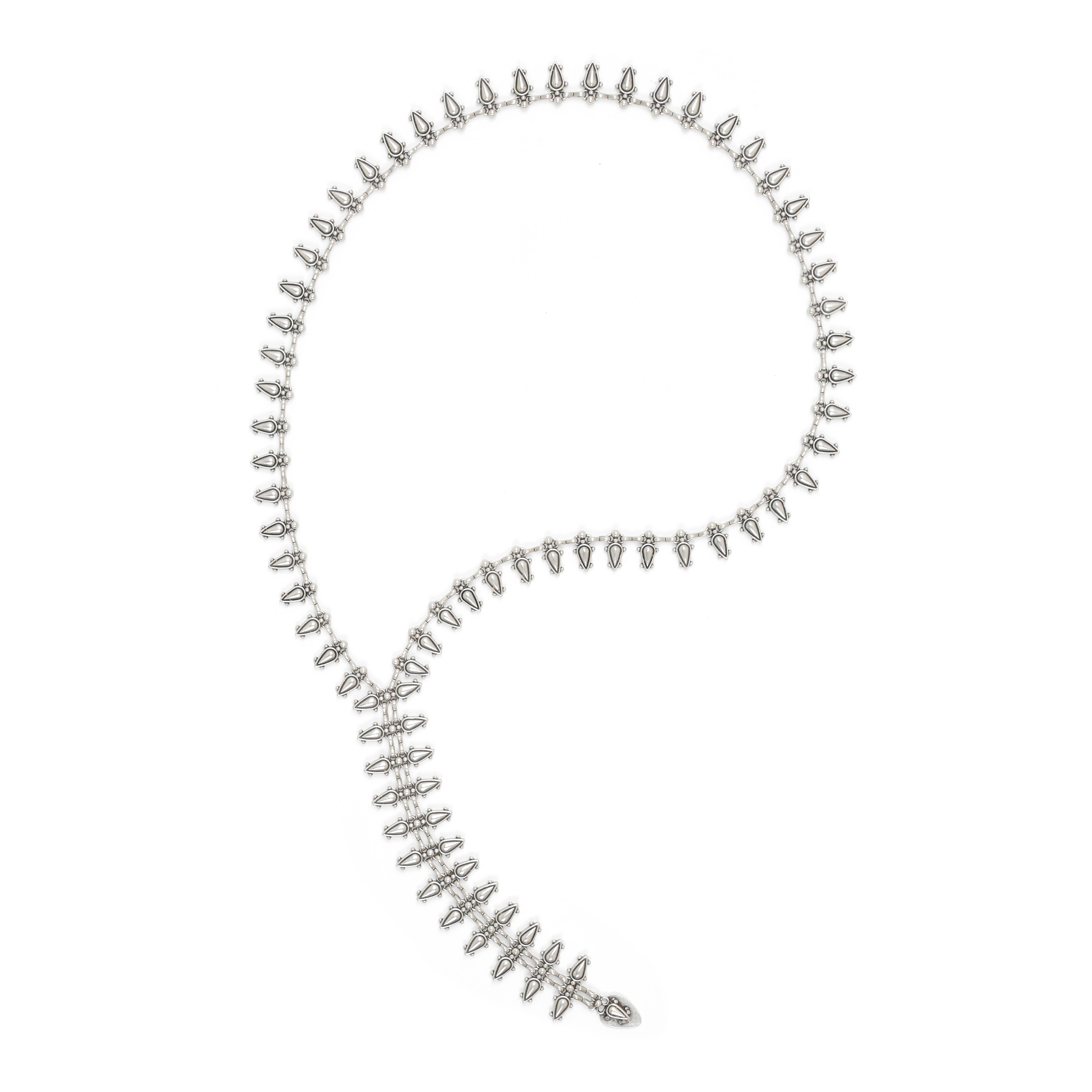 Chanour - Vente Sautoir et collier en Y - Collier en étain fait main - 17543