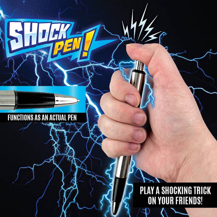 Novelty Brands - Wholesale Pen - Practical Joke Gag Shock Pen - 6 Piece Display