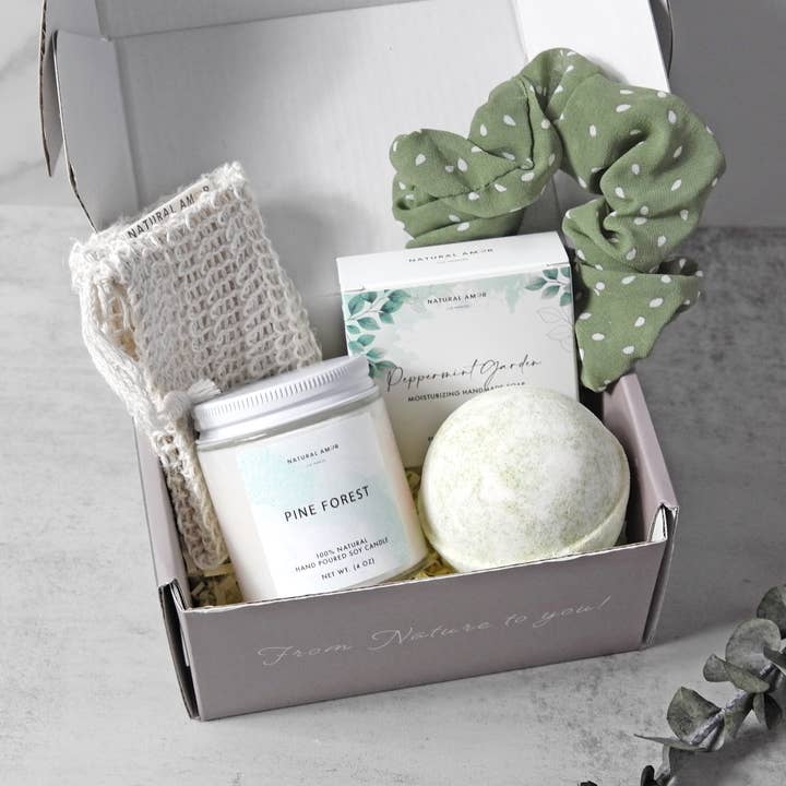 Natural Amor LLC - Wholesale Bath & Body Set - Spa Bath Body Gift Set| Natural Skincare Gift Sets