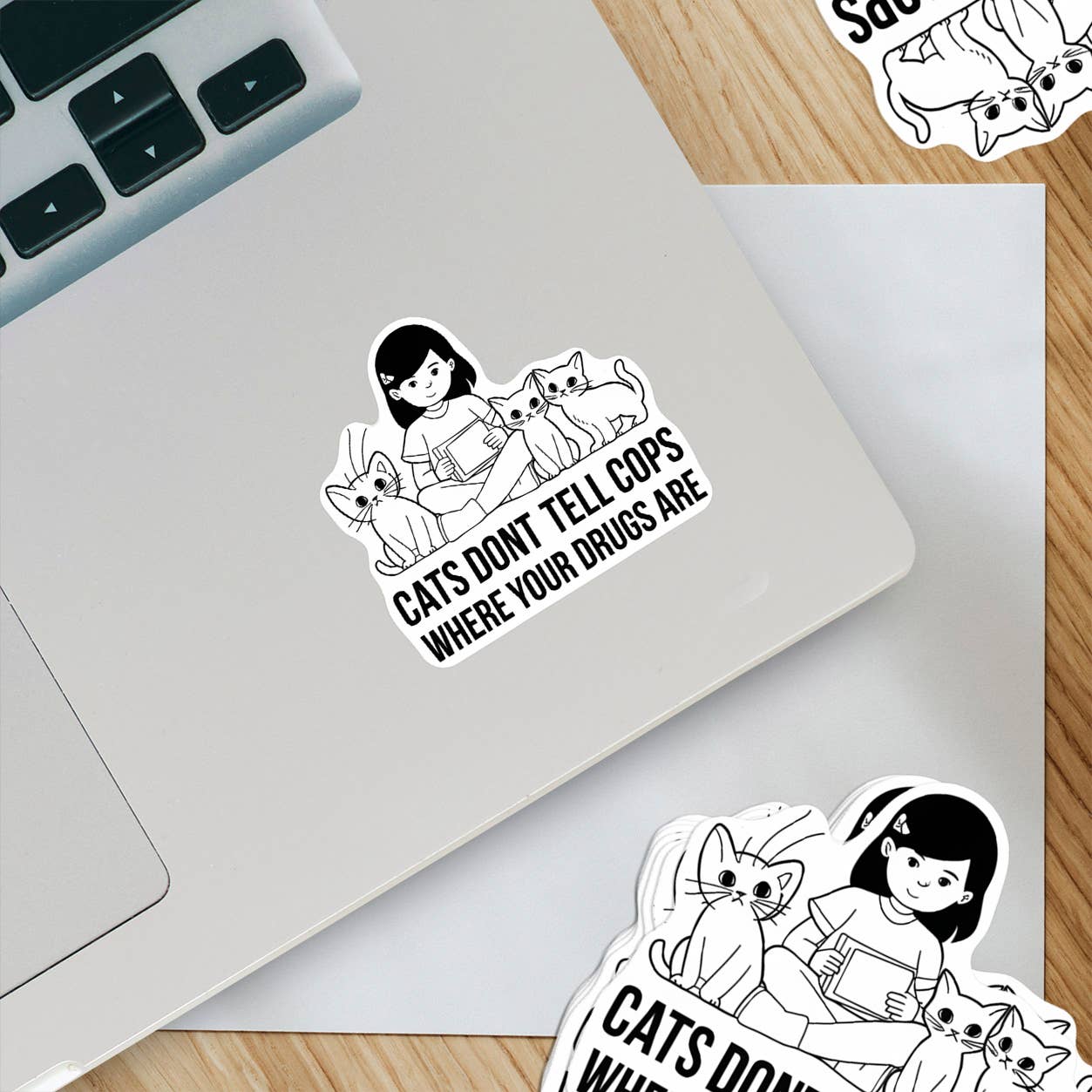 Ozark Sticker Company – Großhandel Aufkleber – Cats Don't Narc Aufkleber1