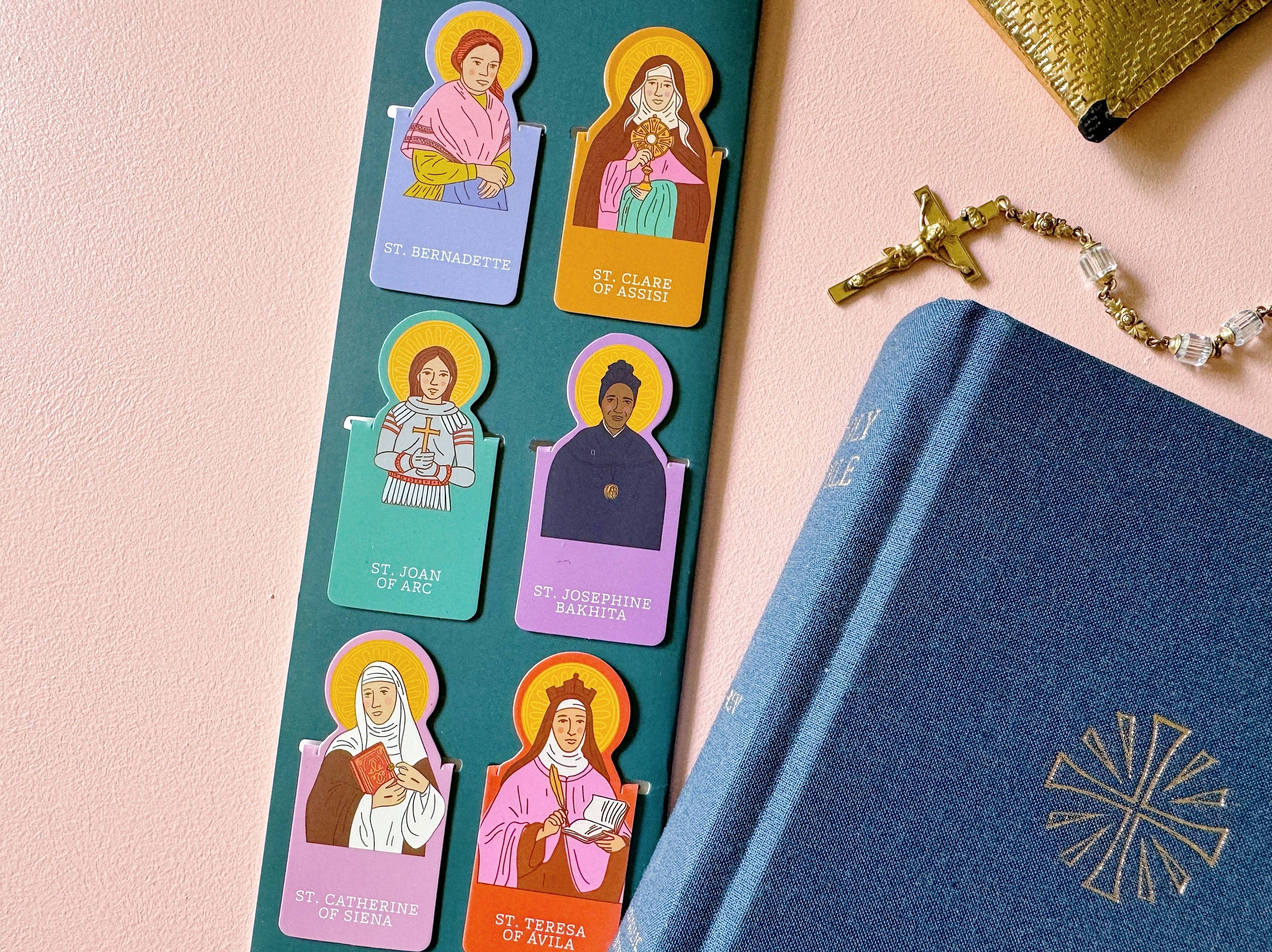 Catholic Family Crate® - Vente Marque-page - Marque-pages magnétiques Femmes Saintes2