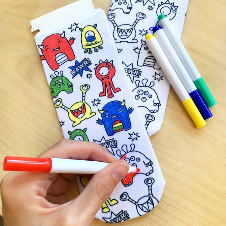 Living Royal - Wholesale Markers - Kids & Baby - Ankle Socks - DIY Coloring Kit - Doggie Delights2