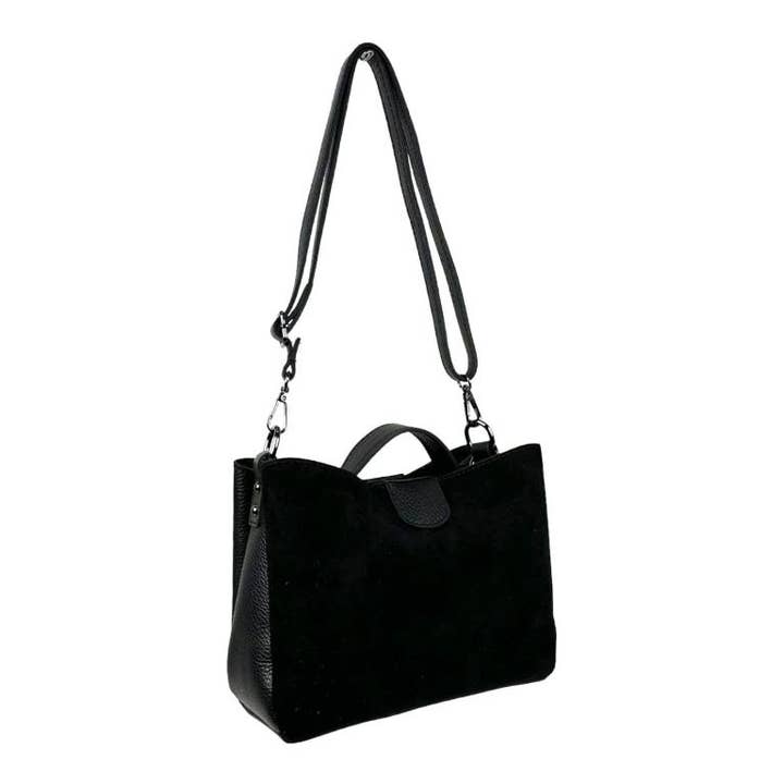 Chenson & Gorett - Wholesale Shoulder Bag - Women's - Women's Handbag with Grain Leather and Suede. Verano8