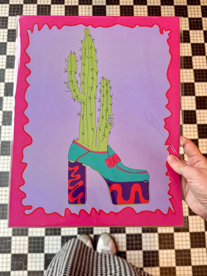 Plateformes + Plantes : Mocassin + Cactus pour la vente par Call Your Mom