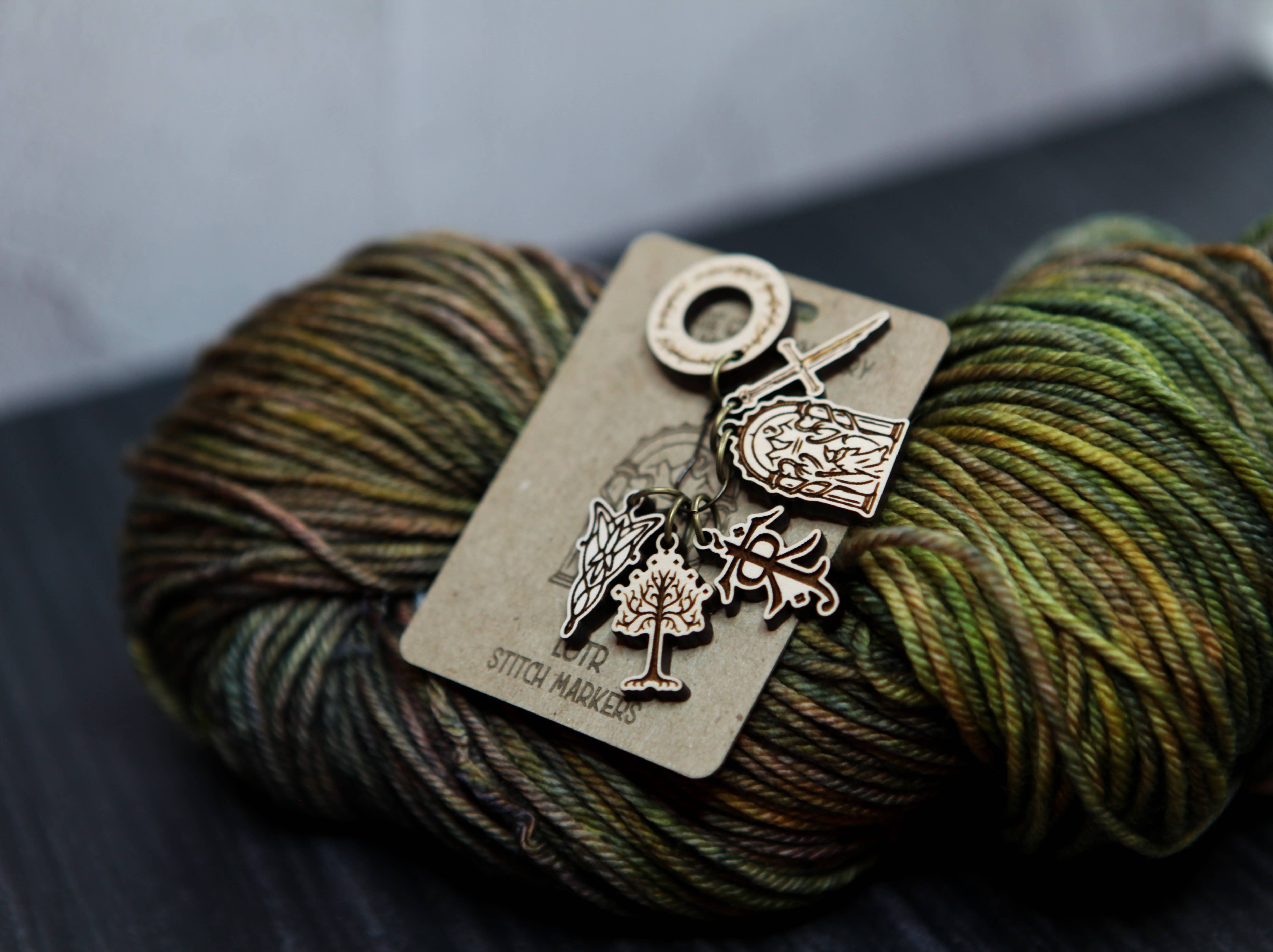 Sunrise Grove - Wholesale Knitting/Crochet Supplies - LOTR Tolkien Knitting Stitch Markers Set of 6 4