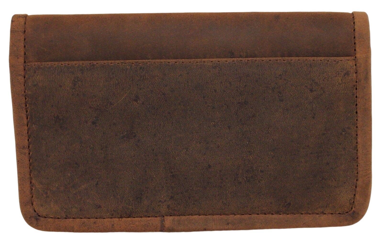 hide & chic - Wholesale Pouch - Women's - Quality Full Grain Vintage Leather Tobacco Pouch Style: 12035. BROWN. Compact Size.8