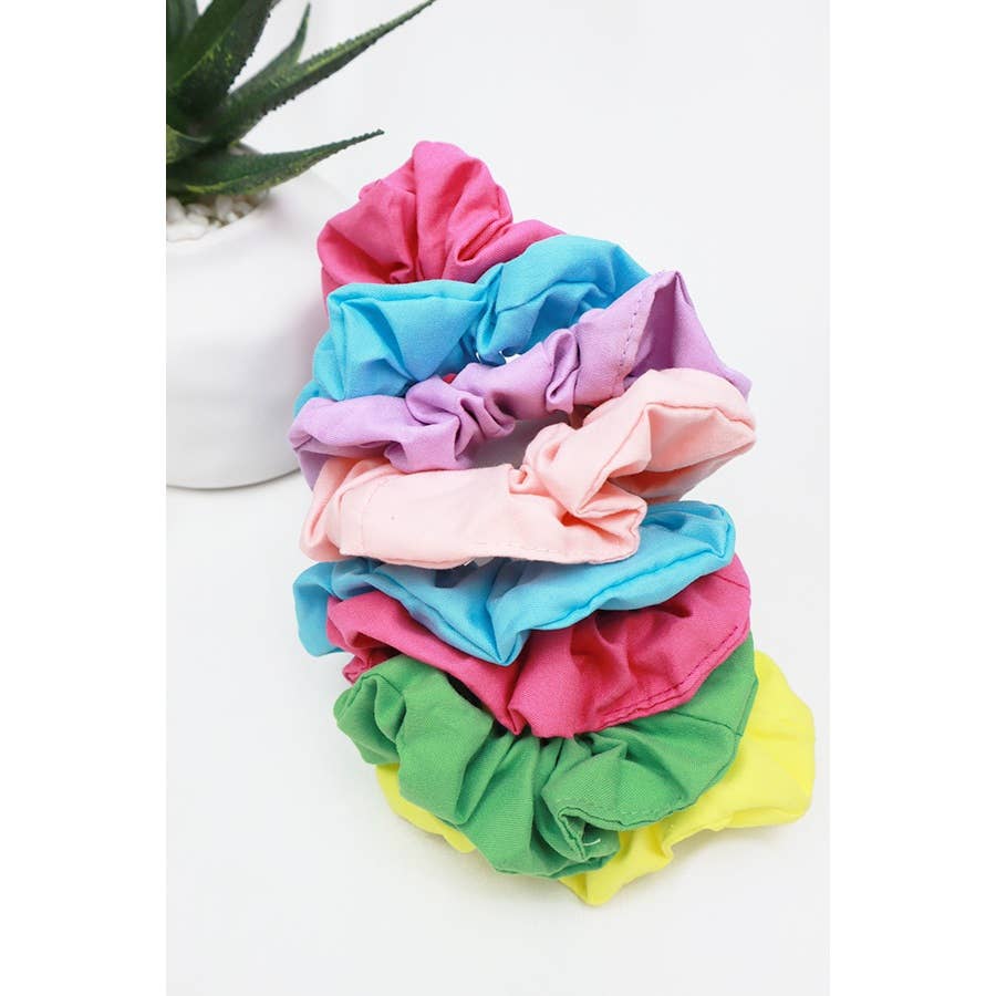 Solid Color Scrunchie Set for wholesale on Faire1