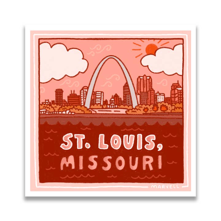 ST. LOUIS TRYK for engroshandel hos Lauren Marvell Illustrations