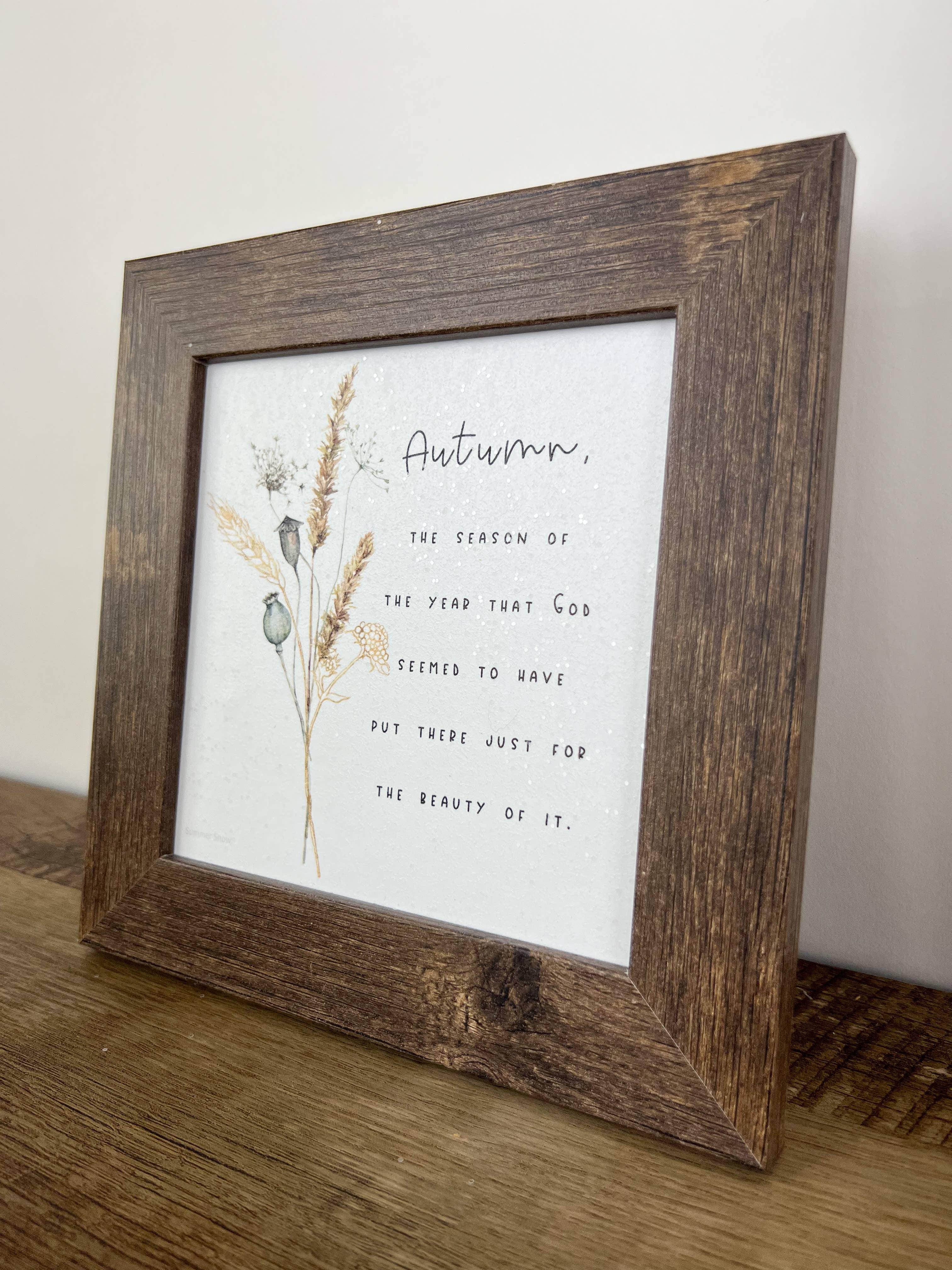 Summer Snow Art - Wholesale Sign - Autumn The Season of The Year Beauty Decor Art2