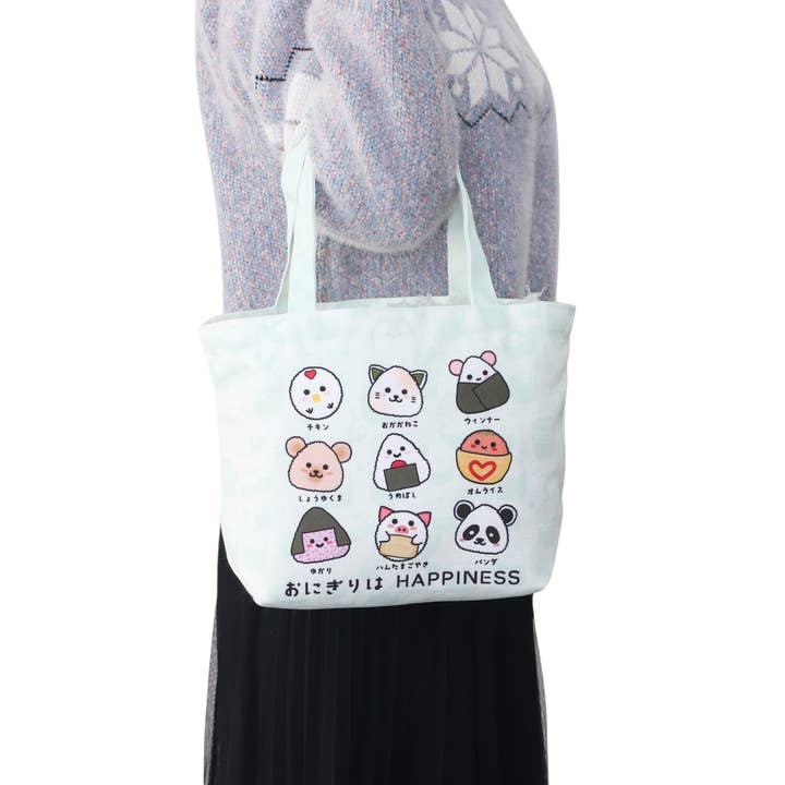 Urban Tokyo - Wholesale Tote Bag - Women's - 9"L Mini Tote Bag Onigiri (5/50)1