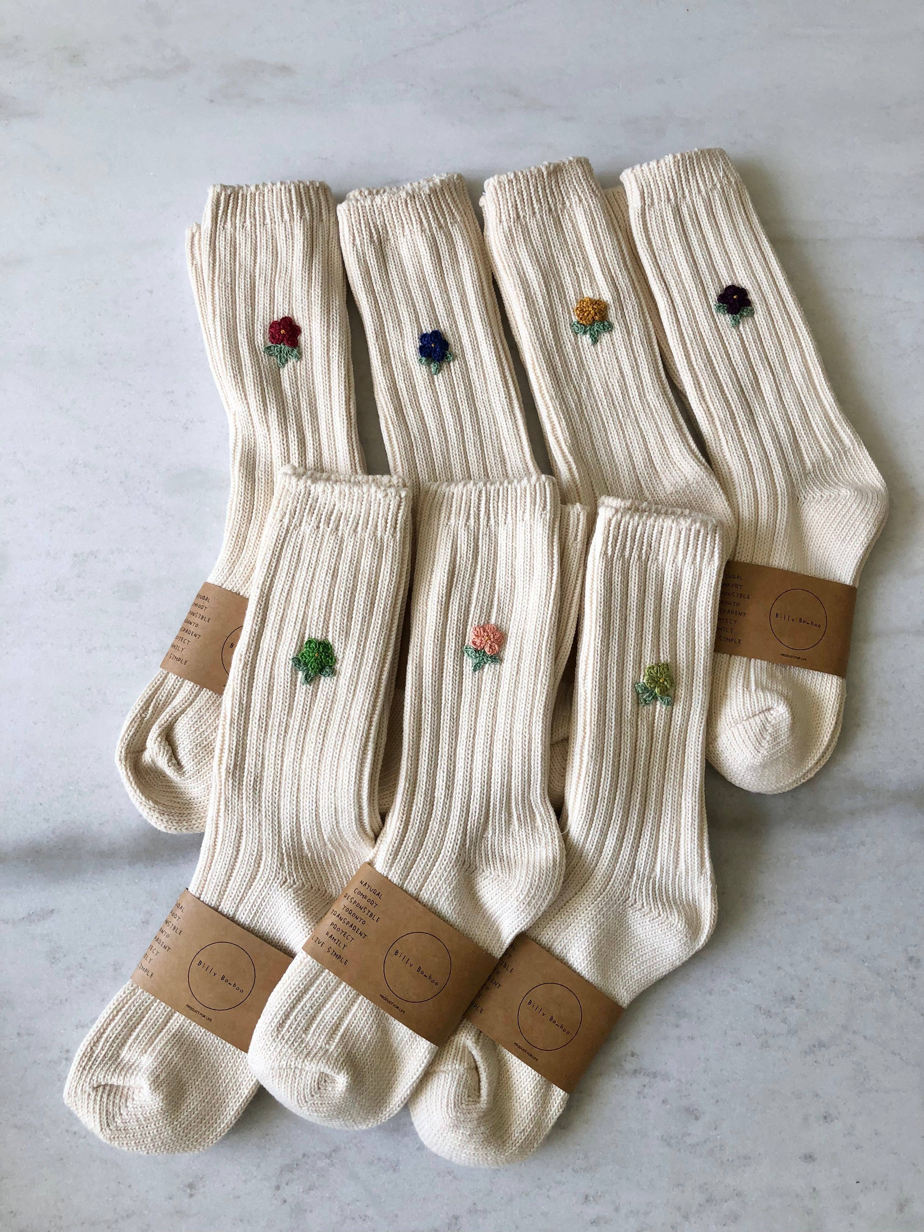 Billy Bamboo - Vendita all'ingrosso Calzini - Donna - CALZINI ROSA CAMPO UNCINETTO12