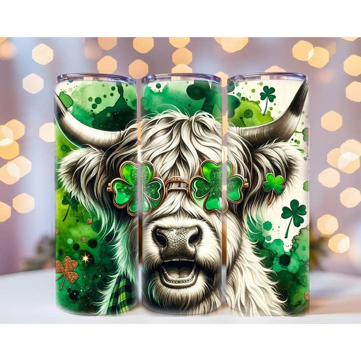 Leopard Print Kløver 20oz Tumbler Fysisk Vare for engroshandel hos Justified Madness1