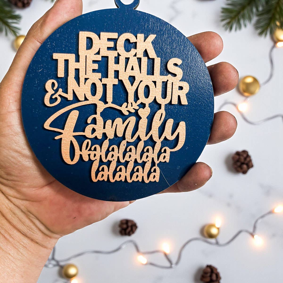 Gia Roma - Wholesale Ornament - Hanging Christmas Decor + Handmade Wooden Ornament Funny11