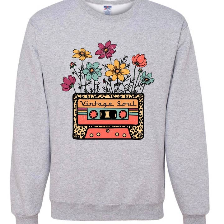 Vintage Soul ronde hals voor wholesale door Let's Go Boho Boutique