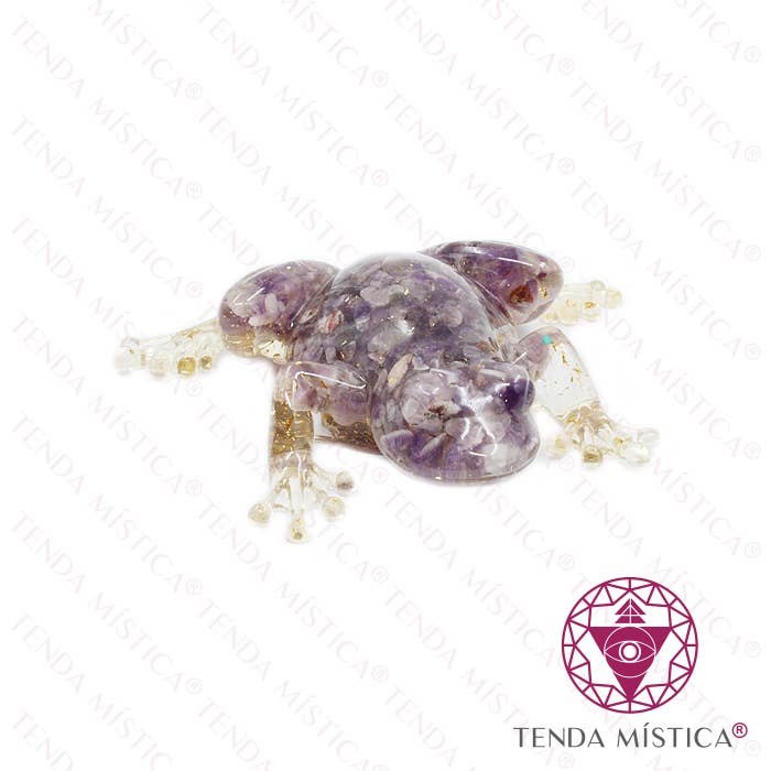 Tenda Mística - Wholesale Spiritual Stone/Crystal - Amethyst Frog Orgonite0