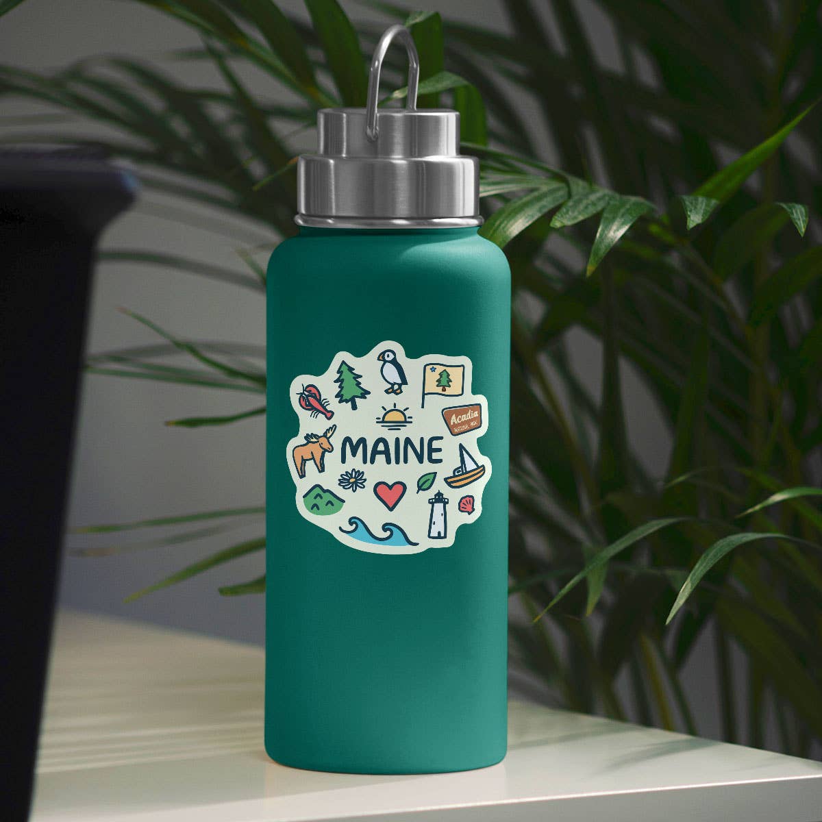 RetroPlanet - Wholesale Sticker - Maine Doodle Playful Icons Die Cut Vinyl Sticker2