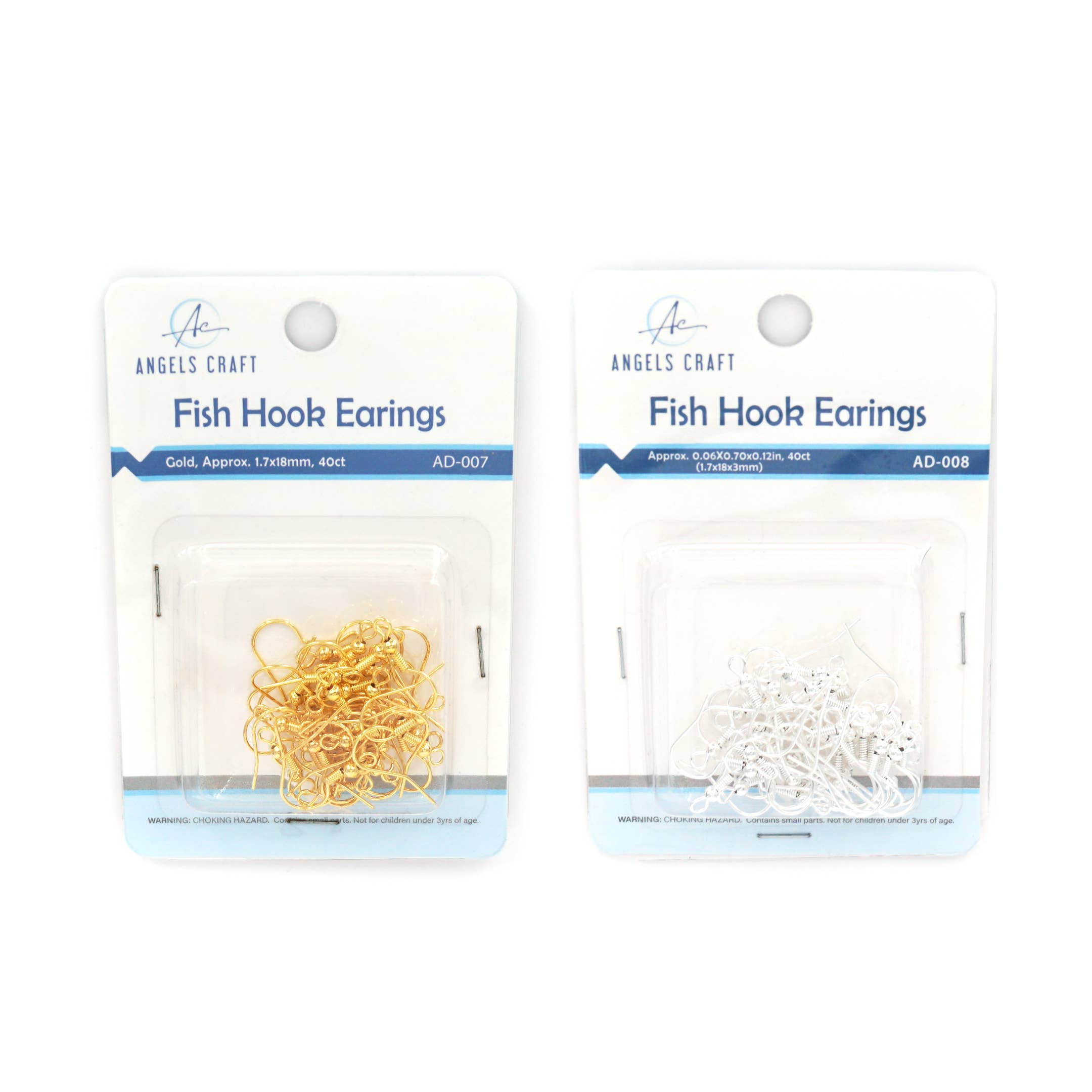 40 stuks vishaak oorbellen van legering (2 kleuren beschikbaar) voor wholesale door Angels Craft